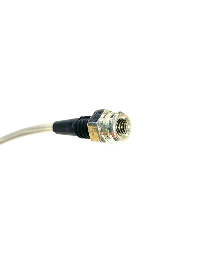 The Stop Shop Braided Stainless Brake Hose (THIS IS NOT A VEHICLE SPECIFIC HOSE, please see bullet points for fitment sizes) 15.25 Inches Long with 10mm Banjo Holes (Does Not Include Hardware) Made in USA - Image 5